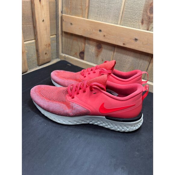 Nike Odyssey React 2 Flyknit Running Shoes AH1016-800 Ember Glow Red Size 10 - Picture 8 of 10